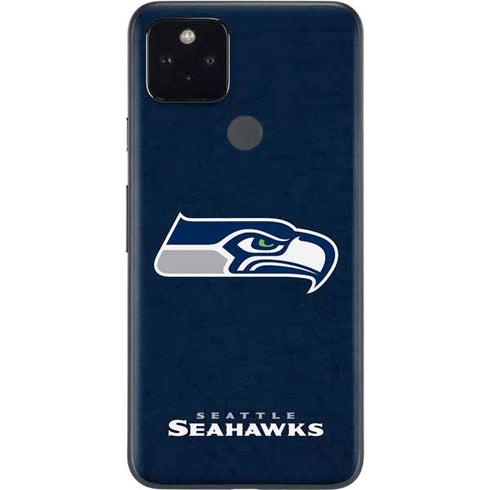 NFL Seattle Seahawks Distressed Google Pixel 5a Skin